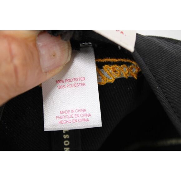 Mitchell & Ness  NBA LA Lakers Fitted Size 8 Flatbill Hat 3D Logo Black Cap NWT - Picture 10 of 10